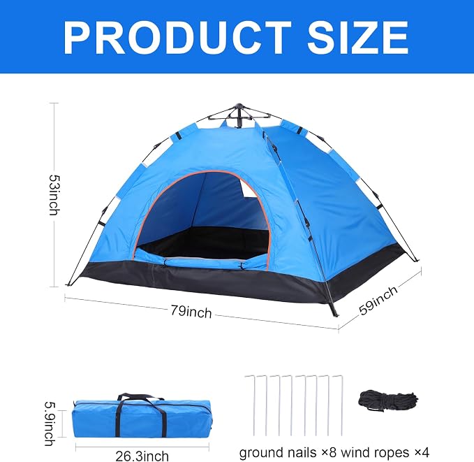 Tudomro 3 Pcs Outdoor Camping Set Include 2 Sleeping Bag for Adults Kids 1 Beach Tent Sun Shelter Seasons Indoor Outdoor Waterproof Camping Accessories for Fishing Hiking