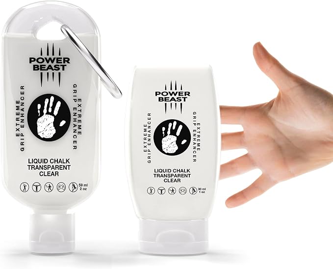 Clear Liquid Chalk, Non Sticky Grip Enhancer, Dry Hands, Transparent Liquid Chalk, Anti-Slip Solution, Dry Grip for Tennis, Golf, Pole Dancing, Gaming, and All Sports