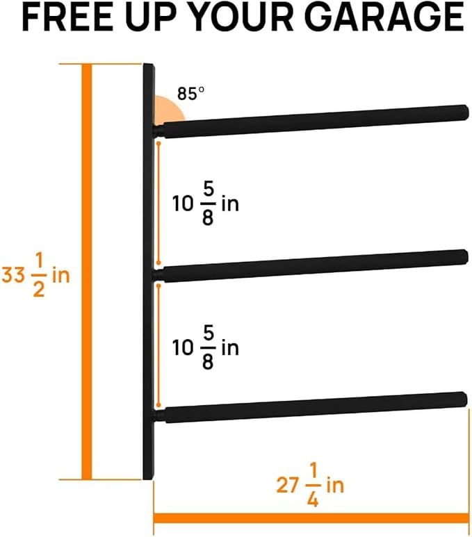 Yes4All Heavy Duty Steel Wall Mount Paddle Board Racks, Surfboard Holder, Suitable for Both Indoor and Outdoor Storage