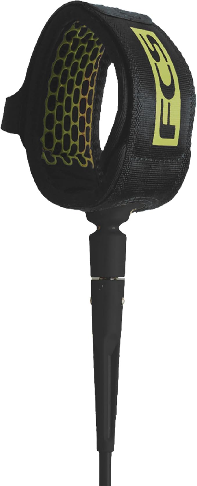 FCS All Round Essential Leash | Lightweight & Durable Surf Leash for 2-8ft Waves, in-Cuff Silicone Grip, Easy-Release Tab