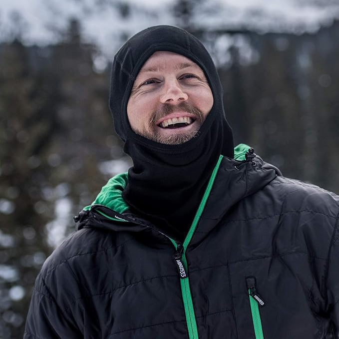 100% Merino Wool Balaclava - Winter Ski Mask - Face Mask - Cold Weather Gear