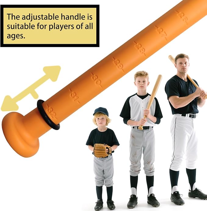 The Yellow Baseball Rope Swing Training bat Comes with 12 Training Balls and 1 bat