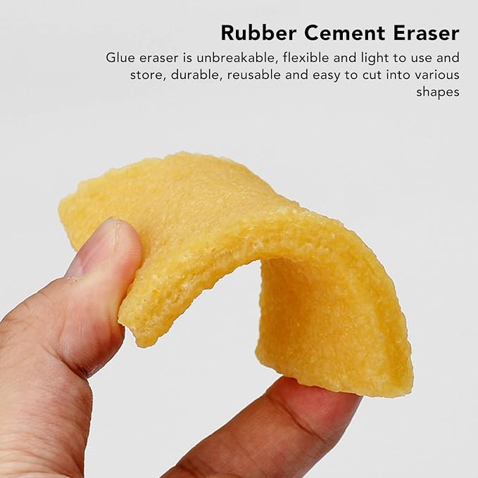 22 Pcs Adhesive Eraser, Rubber Cement Eraser for Craft Glue Remover, Reusable Rubber Block for Crafts, Glue Remover for Skateboard Grip Tape Cleaner