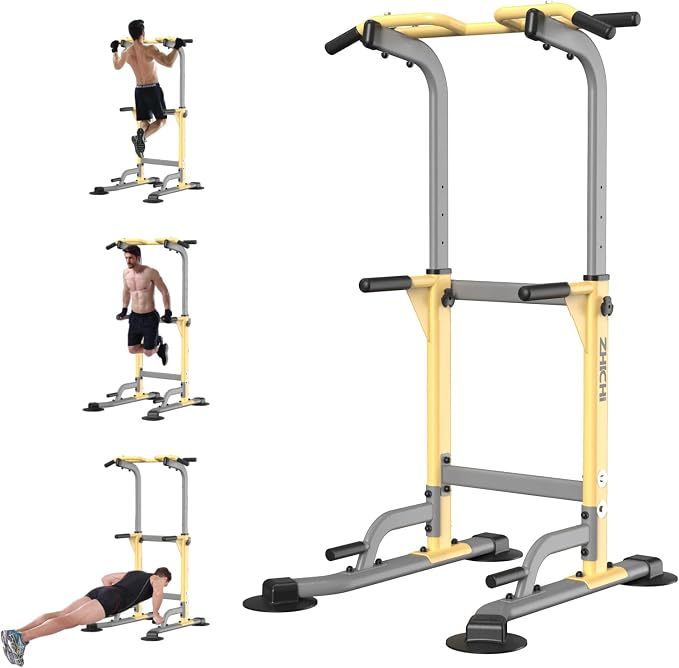 Z ZHICHI Pull-Up Dip Station Pull-Up Chin-Up Weight Capacity 350LBS