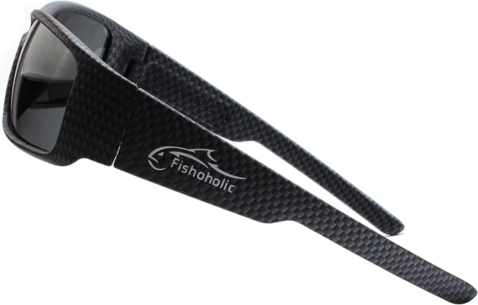 Fishoholic Polarized Fishing Sunglasses UV400 (14 Options) Fishing Gift with Hard Case & Pouch