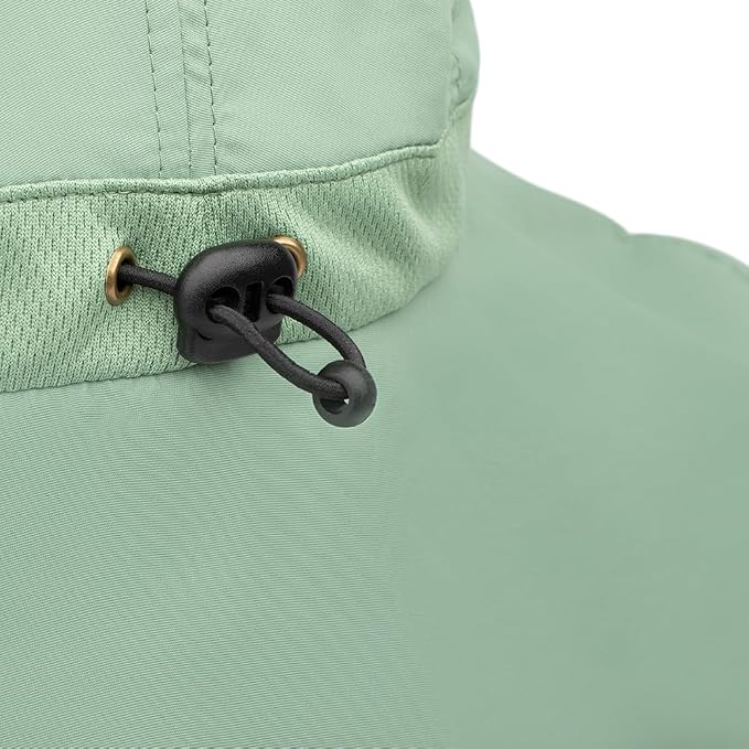Cooling Sun Defender Sun Hat, UPF 50 UV Protection for Men Women, Wide Brim Outdoor Hat for Hiking, Fishing, Beach, Gardening (Hedge Green)