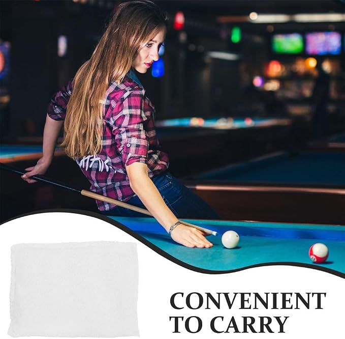 DOITOOL 4 Pcs Billiards Talc Powder Bag Pool Hand Chalk Talcum Powder Bag for Dry Hands Grip Control Snooker Cue Glide Smooth Stroke, Bowling Pool Cue Accessories for Professional Stable Play