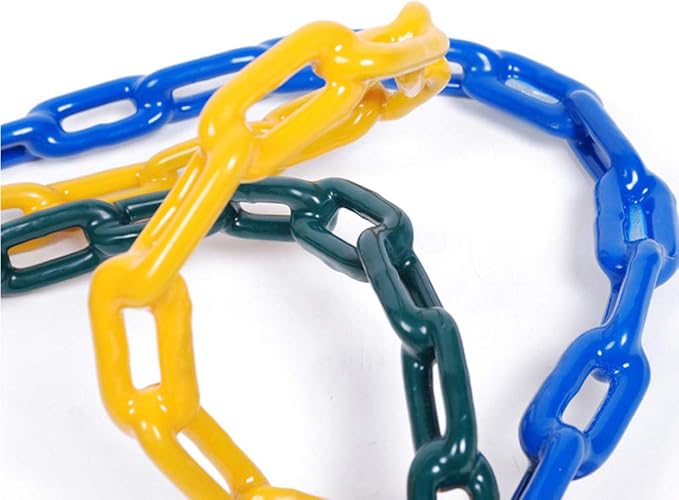 60-Inch Fully Plastic Coated Chains (2) With 4 Free Quick Links - Anti-Rust Iron Link for Playground Kids Tree Swing Seat Support 660 Lb - Set Accessories and Replacement