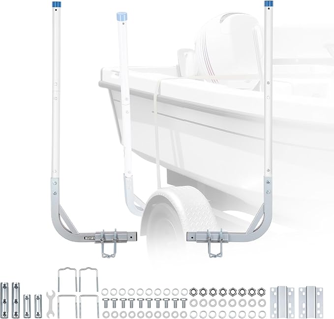 VEVOR Boat Trailer Guide, 16.7"- 60″ Adjustable Design Trailer Guide Poles, 2PCS Trailer Guide-Ons for Ski Boat, Fishing Boat or Sailboat Trailer