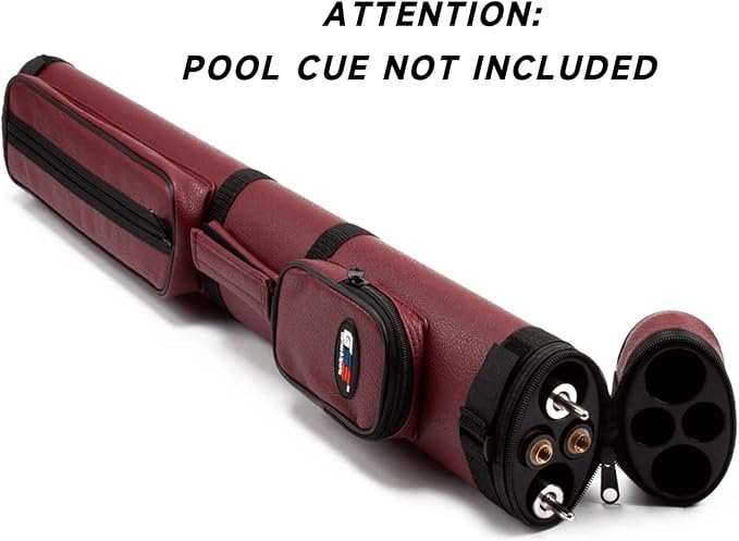 GSE Games & Sports Expert 2x2 Deluxe Hard Billiard Pool Cue Stick Carrying Case, Billiard Cue Case, Billiards Accessories (Several Colors Available)