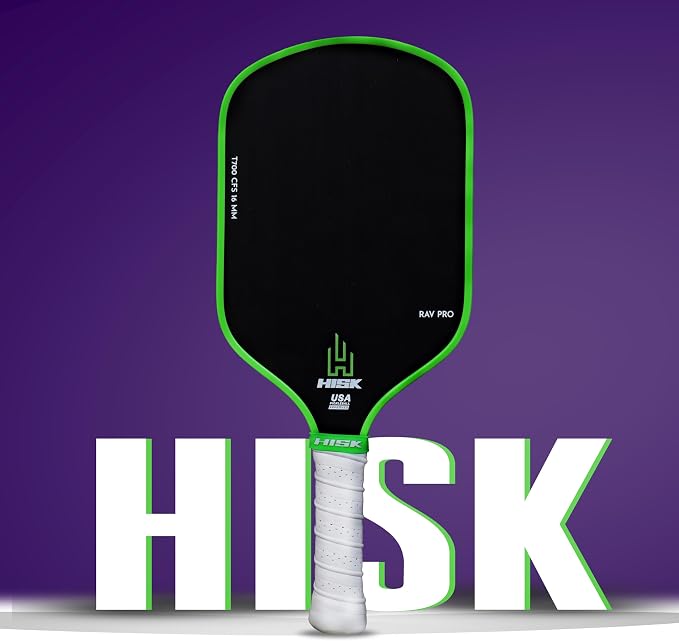 RAV PRO Pickleball Paddle - Ultimate HIGH END 16mm Japanese Toray T700 Raw Carbon Fiber CFS w/Excellent GRIT Roughness Texture, Aero Dynamic Curve, USAPA Approved, Non Slip Grip