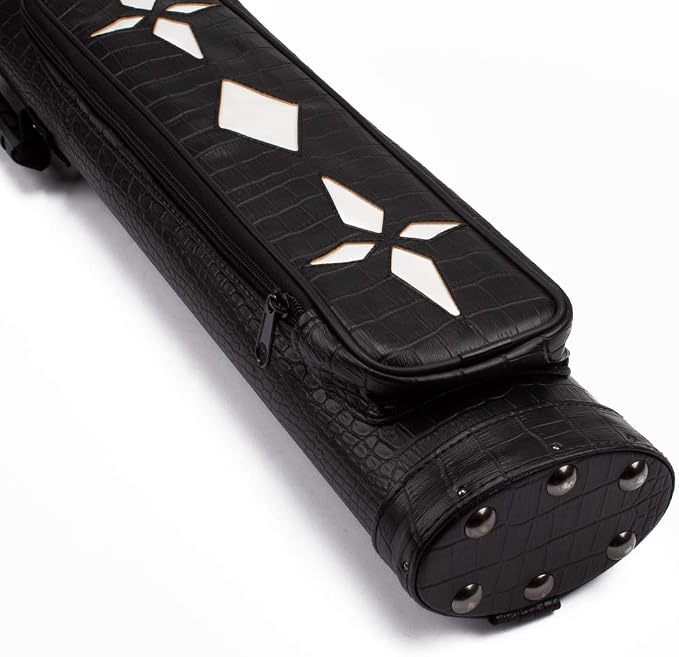 GSE Games & Sports Expert 2x2 Deluxe Hard Billiard Pool Cue Stick Carrying Case, Billiard Cue Case, Billiards Accessories (Several Colors Available)