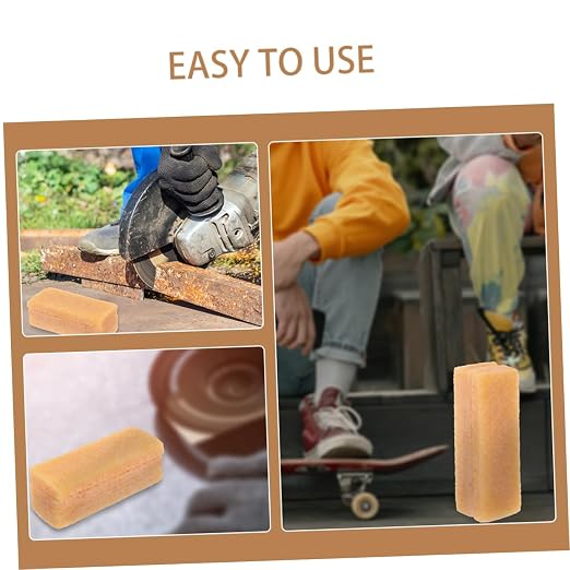 2pcs Skateboard Sandpaper Cleaning Sand Paper Skateboard Accessories for Boys Skateboarding Accessories Skateboard Eraser Rubber Grip Tape Cleaner Skate Board Accessory Yellow Abs