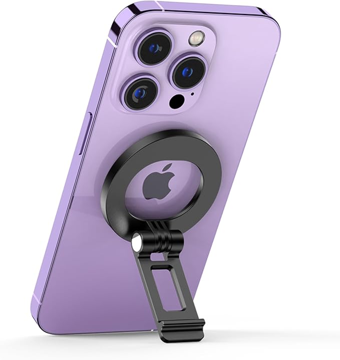 moofit Magnetic Phone Holder, Magnet Fitness Phone Mount Accessory for Gym, Fitness Bikes, Workout Equipment, Stroller and Cart Handlebars, Compatible with MagSafe (iPhone 16/15/14/13/12 Series)