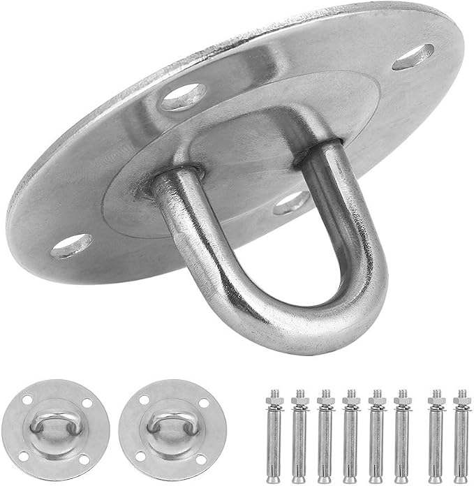 Jonlaki Swing Hangers, Stainless Steel Hammock Wall Hooks for Wall Ceiling Mount, Indoor Outdoor Hammock Chair Hanging Swing Hanging