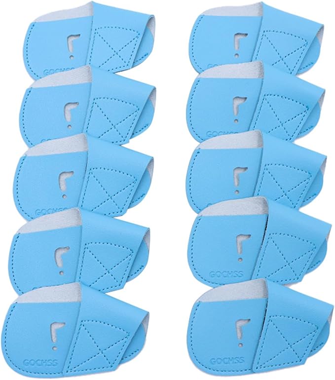 I Golf Iron Headcovers 10pcs PU Fit Both Right-Handed Clubs Golf Club Protector for Titleist Callaway Ping Taylormade Fit More Brands Golf Iron.