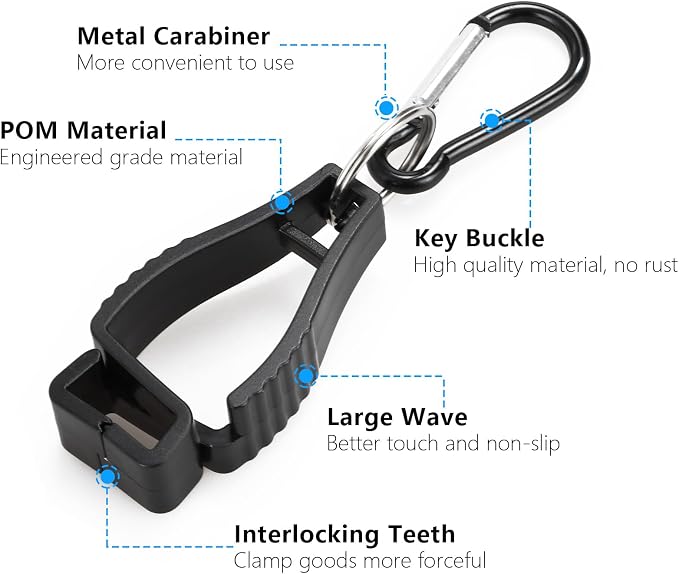 Glove Clips for Work Glove Holders, Glove Holder Clip Gloves Clip for Construction