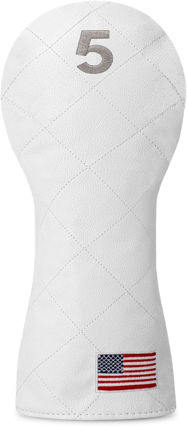Golf Club Covers for Driver, Fairway, Hybrids - 3 Options - Golf Driver Headcover/Golf Fairway Wood Head Cover/Hybrid Headcover for Men/Women Golfer