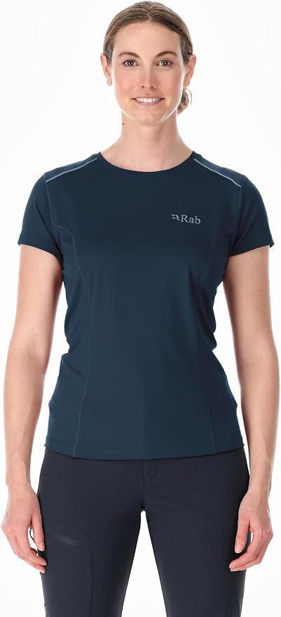 Rab Women's Force Tee - Lightweight T-Shirt for Hiking, Climbing, & Trail Running