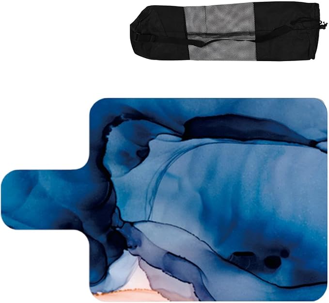 Pilates Reformer Pad Folding Exercise Mat Portable Lightweight Meditation Pad Soft Suede Rubber Protection Cushion Towel Suitable for Indoor Gym