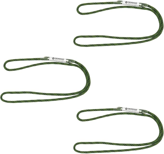 NewDoar 6mm (1/4") Prusik Cord Pre-Sewn 12KN/2700lb Aramid Auto Block Cord High Strength Prusik Arborist Rope for Outdoor Climbing Arborist Rescue Mountaineering-30cm/12''/3pcs
