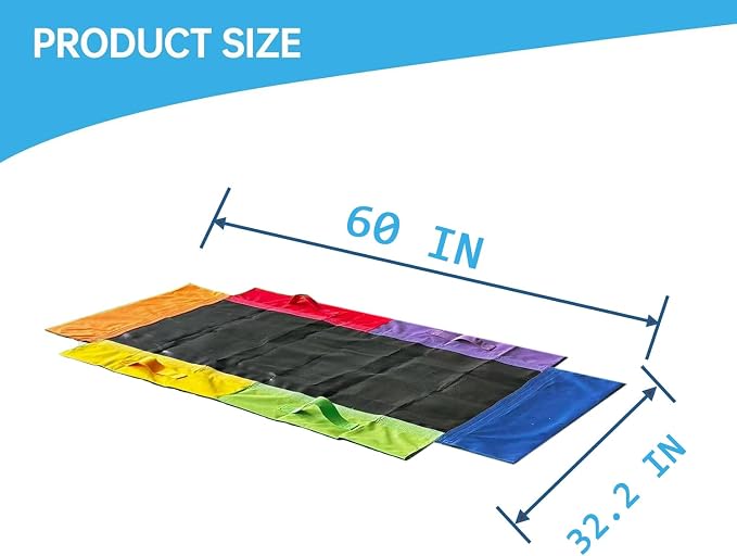 60-Inch Rectangular Platform Tree Swing Replacement Fabric - Platform Swing Replacement Cover 700lbs Capacity - with Handles(Colorful, 60 inch)