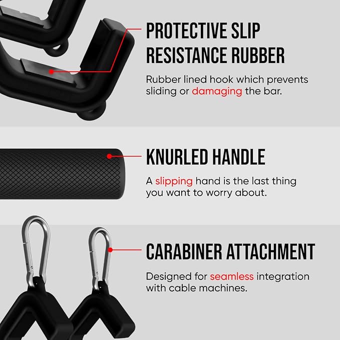 KENSUI Swissies™ V2 - Adjustable Neutral Grip Attachment for Bars, Barbells, Cables, Bands, Machines (Pair)