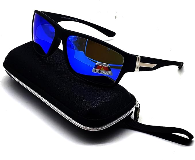 Polarized Bifocal Sunglasses Reading Glasses for Men Women Sports Wrap Silver Mirror Black Fishing Driving