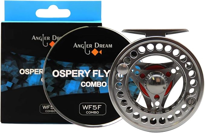 EX-ALC Fly Reel 3/4 5/6 7/8 9/10WT CNC Machined Large Arbor Aluminum Fly Fishing Reels Silver/Gunsmoke Fly Reels