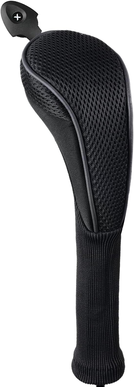 Andux 2 Pack Long Neck Golf Hybrid Club Head Covers Dial No. Tag CTMT-01 | Mesh Breathable material | all the Same Size | Coloured Piping | Pull-On Closure