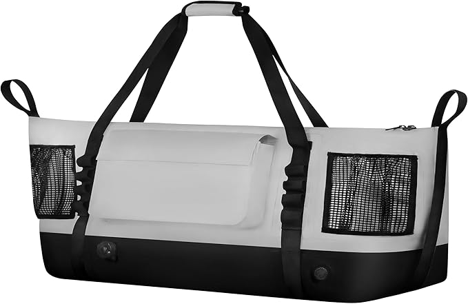 MORXPLOR Insulated Fish Cooler Kill Bag with Flat Bottom-25x17.5 40x16 60x20Inches Waterproof Fishing tackle Kill Cooler Bag
