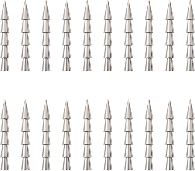 12/20pcs Tungsten Nail Weights for Neko Wacky Rig Fishing, Insert Pencil Worm Sinkers for Bass Fishing