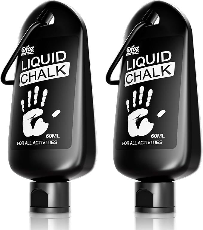 Pro Grade Liquid Chalk 2 oz or 12 oz Mess-Free Gym Chalk for Weightlifting, Gymnastics, Rock Climbing, Dancing, Dries in Seconds