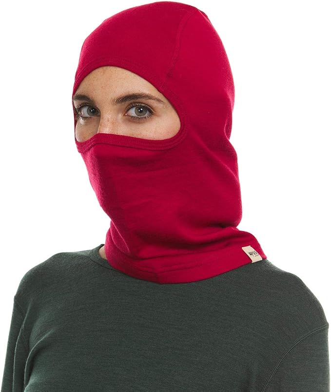 100% Merino Wool Balaclava - Winter Ski Mask - Face Mask - Cold Weather Gear