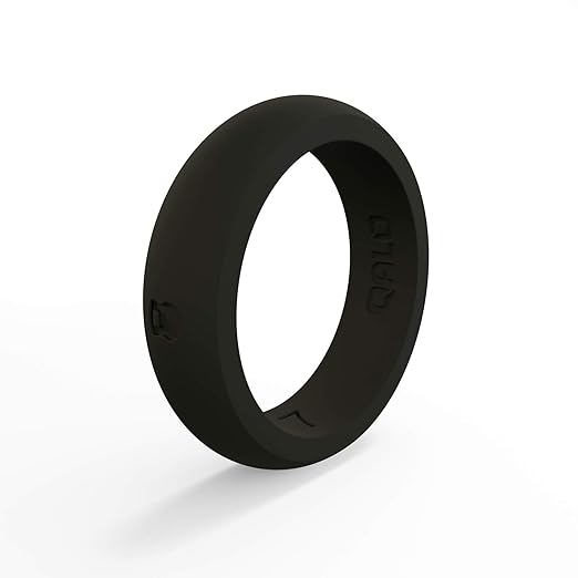 Women's Black Classic Athletics Silicone Ring Size 09