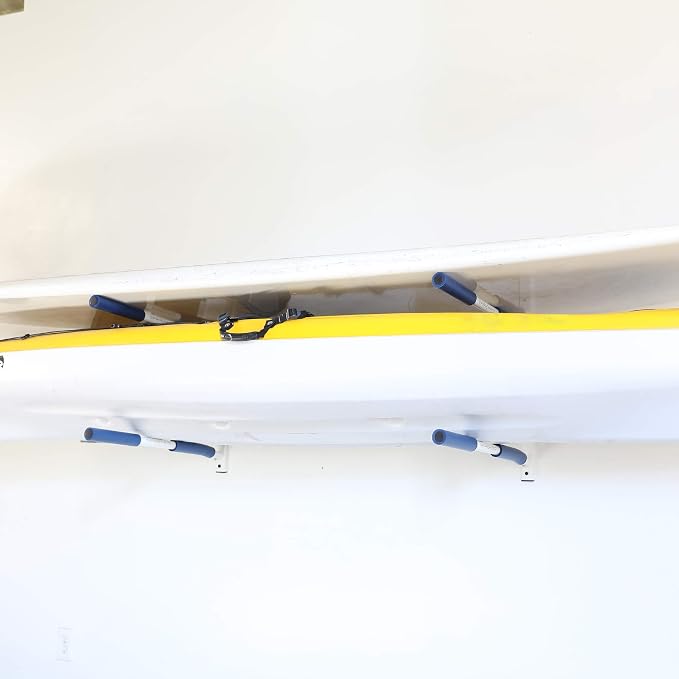SPAREHAND Premium Edition: All Climate Wall Mount Hybrid Rack for SUPs and Kayaks