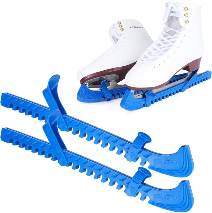 Hikeen Ice Skate Guards with Shoulder Straps,Enhanced Stability Ice Skate Blade Guards,Non-Slip Hockey Skate Blade Protector for Adult and Kids