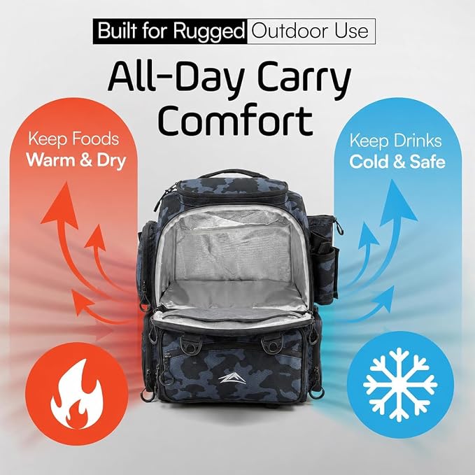 Waterproof Fishing Backpack with Tackle Boxes, Rod Holder & Foldable Net - 40L Fishing Tackle Bag with Trays Included, Extra Storage Gear and Equipment, Rain Cover, Fisherman Gift for Men
