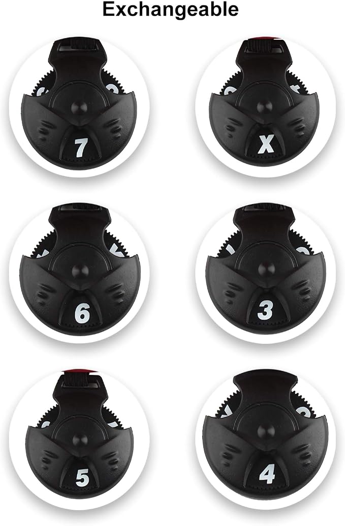 Andux 6pcs/Set Golf Club Head Covers Woods Hybrid Long Neck | 3 Hybrid Club Head Covers + 3 Woods Club Head Covers