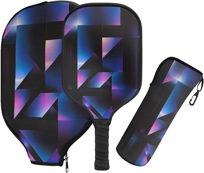 Pickleball Paddles Set 3PCS Pickleball Paddle Case Pickleball Racket Pickleball Bag Ideal for Beginners Gifts