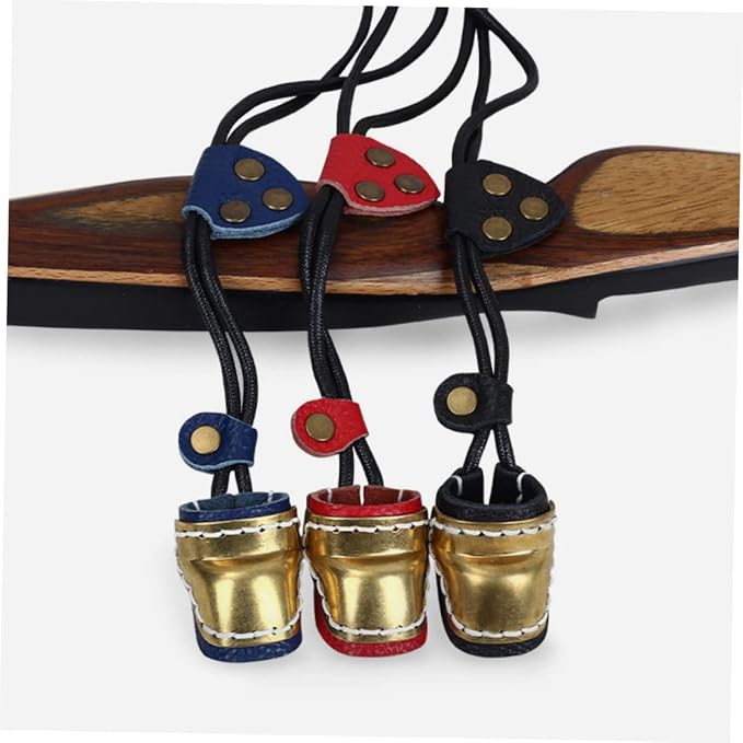 BESPORTBLE 2pcs Guard Sleeve Bow Fingers Outdoor Cover Finger Protection Right Archery Copper for Shooting