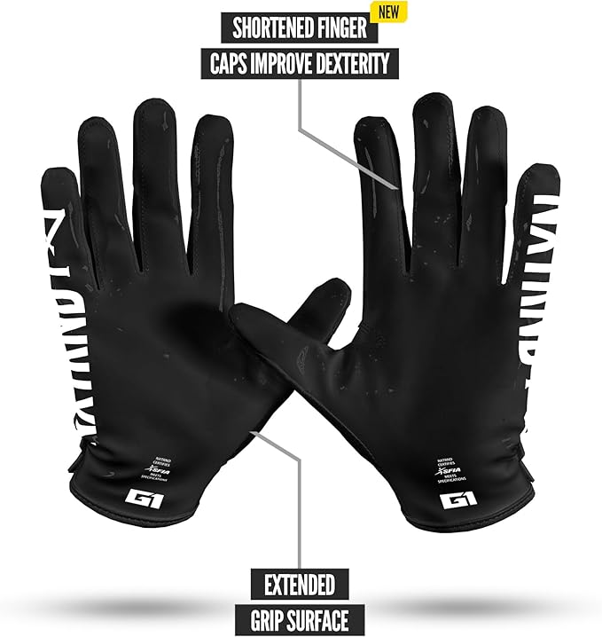 Nxtrnd G1 Pro Men's Football Gloves, Adult Sticky Receiver Gloves