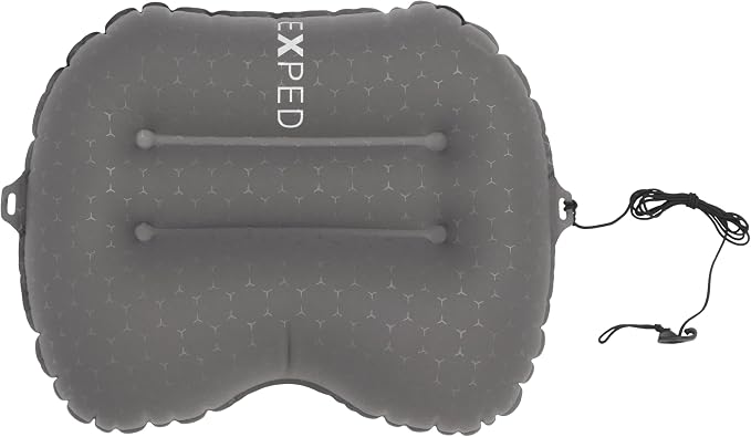 Exped Ultra Pillow - Premium Ultralight Inflatable Compact Camping & Backpacking Pillow, Grey Goose, Medium