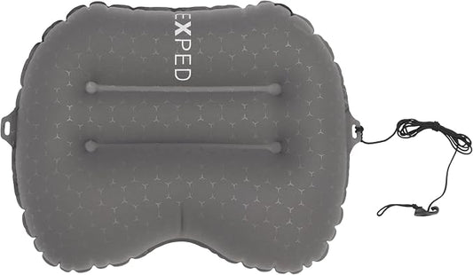 Exped Ultra Pillow - Premium Ultralight Inflatable Compact Camping & Backpacking Pillow, Grey Goose, Medium