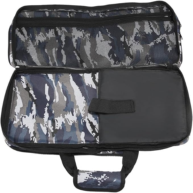 EVERPRIDE New 4 Section CAMO Professional Knife Bag for Chefs Hunting Fishing Camping Holds 20 Knives 4 Storage Compartments with Shoulder Strap Laptop/Tablet Padded Slot - Knives Not Included