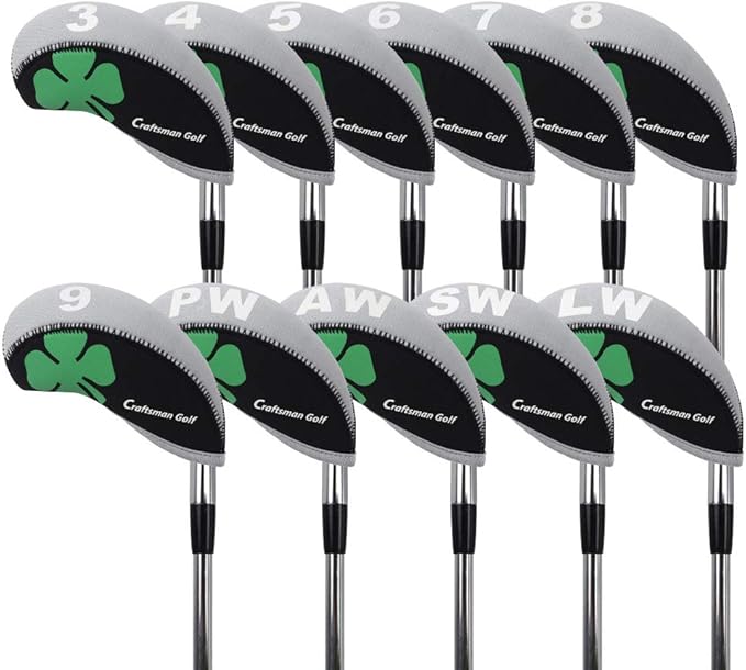 Craftsman Golf US Flag Neoprene Golf Club Head Cover Wedge Iron Protective Headcover for Callaway, Ping, Taylormade, Cobra, Etc.