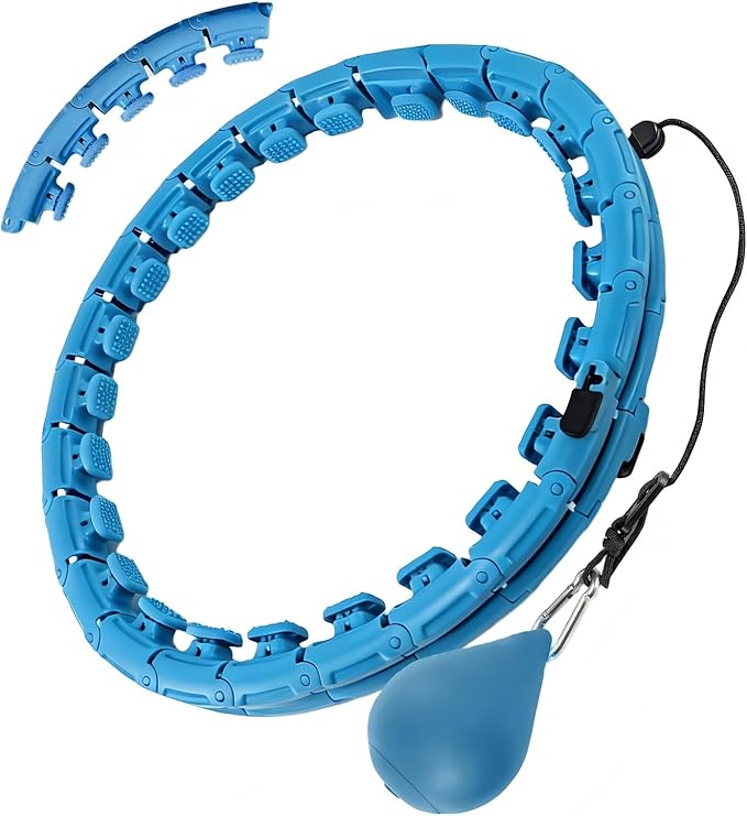 OurStarry 34 Knots Weighted Workout Hoop Plus Size, Smart Waist Exercise Ring for Adults Weight Loss