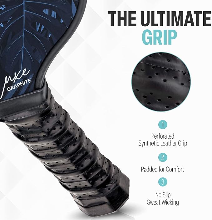 Palms-O-Aces Carbon Fiber Pickleball Paddle – USAPA Approved 16mm T700 Graphite Paddle with Textured Spin Surface | Lightweight Carbon Fiber Pickleball Paddles & Racket | Includes Paddle Cover