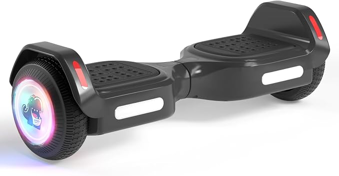 SIMATE 6.5" Bluetooth Scooter, LED Lights & APP & Music Speaker, Long Battery Life, Gifts for Kids & Adults & Girls & Boys, for All Ages