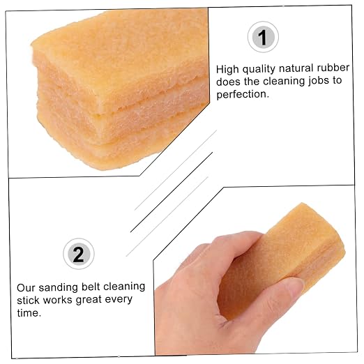 YARNOW 2pcs Abrasive Belt Cleaner Block for Skateboards Rubber Grip Tape Sanding Discs Cleaning Eraser for Sawdust Essential Tool for